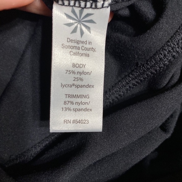 Athleta Mesh Salutation XXS Black 7/8  Legging - Picture 4 of 9